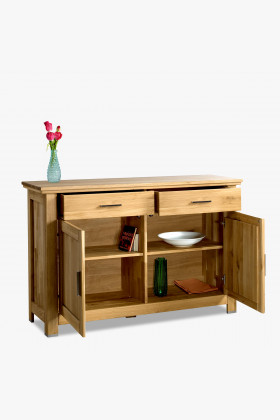 Drevená dubová komoda s dvierkami, Alexandra 44